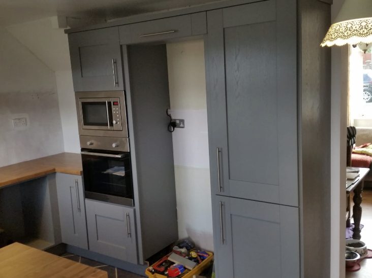 A recent fitted kitchen in Cheshire